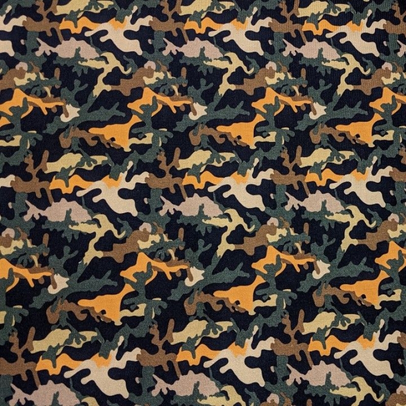 Digiprint cotton jersey camouflage