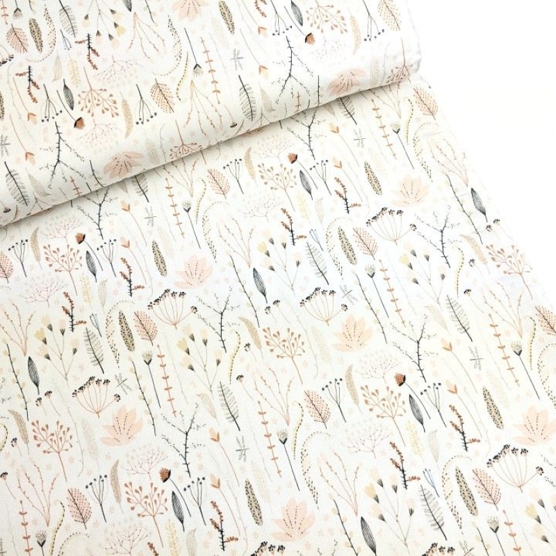 Digiprint cotton jersey nordic flowers