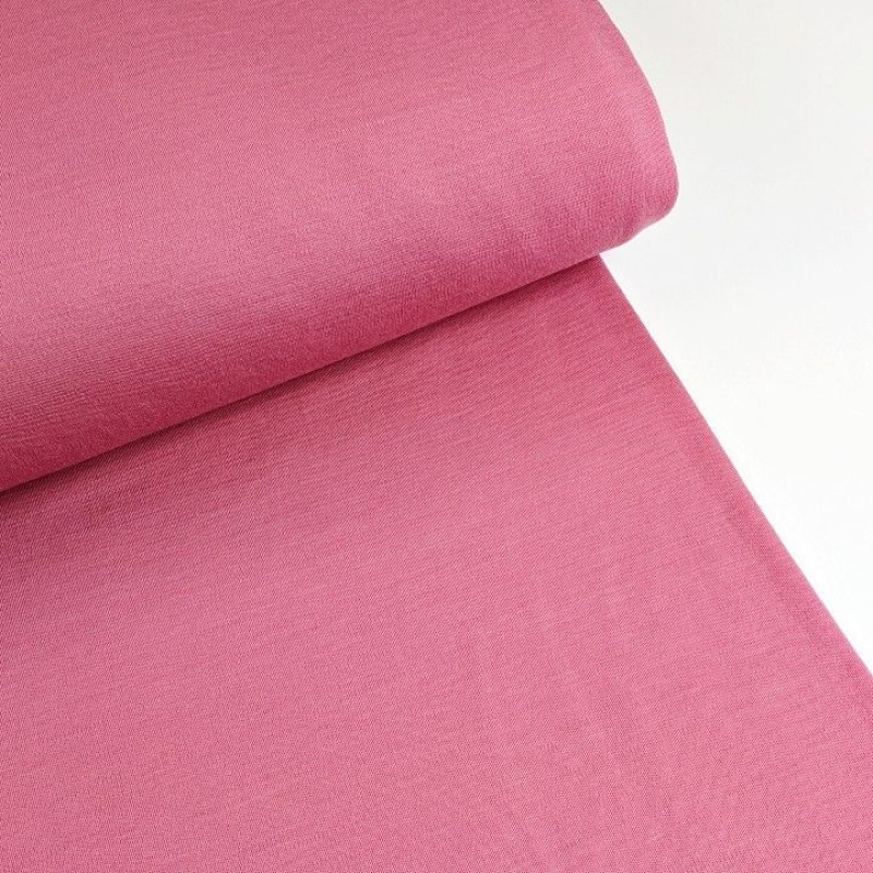 Merino wool interlock pink melange (250g) _mulesing free