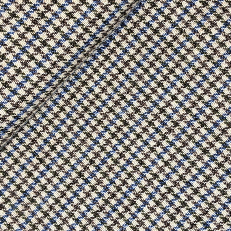 Wool costume fabric houndstooth