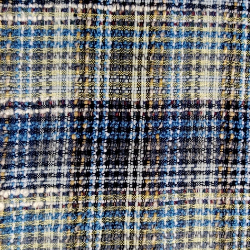 Tweed (buklee) squared blue
