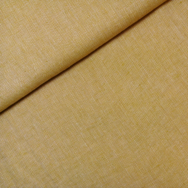 Linen mustard yellow squares (softened)