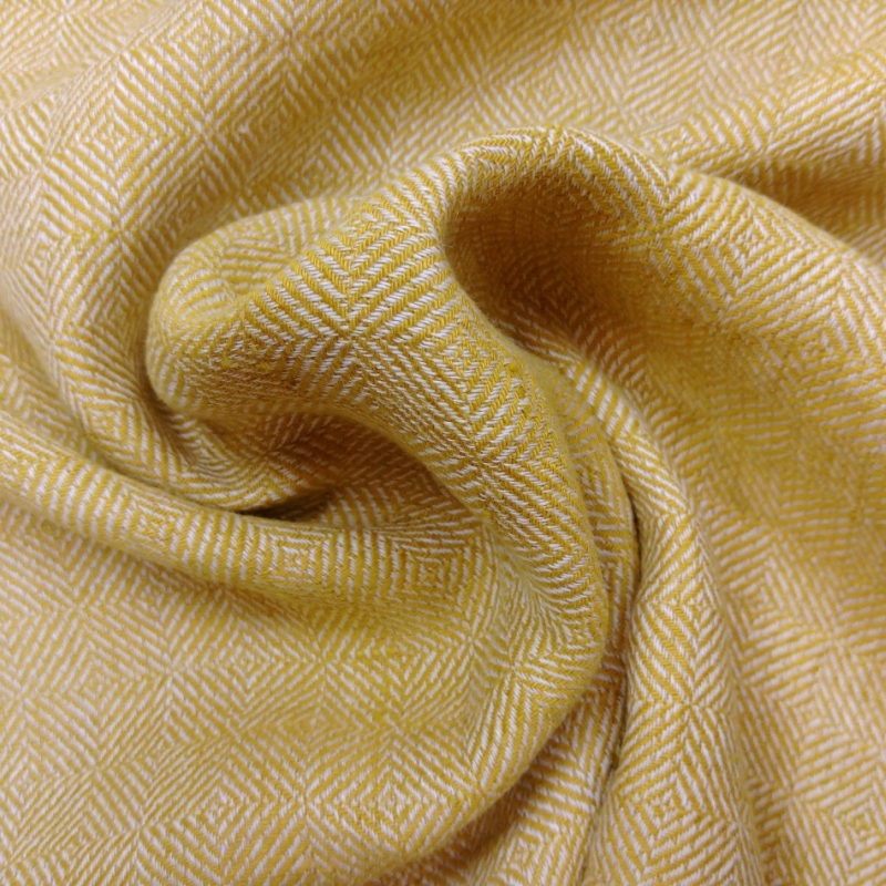 Linen mustard yellow squares (softened)