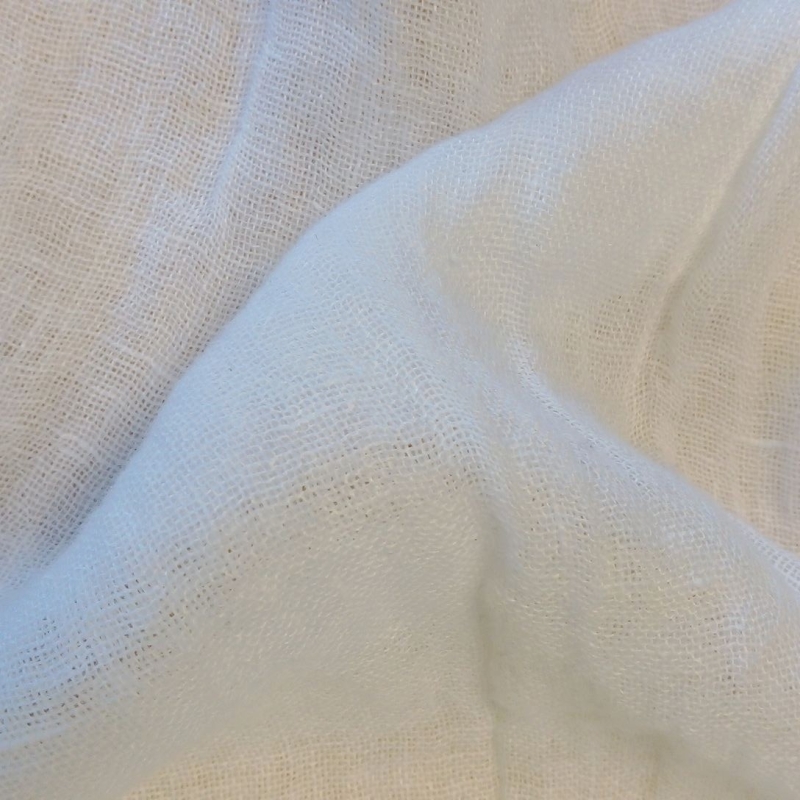 Linen transparent (washed) white
