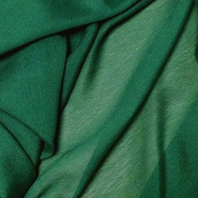 Airy viscose crepe fabric green