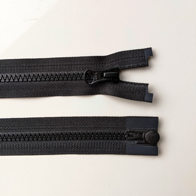 Click-TRAK plastic toothed zipper (6 mm) black
