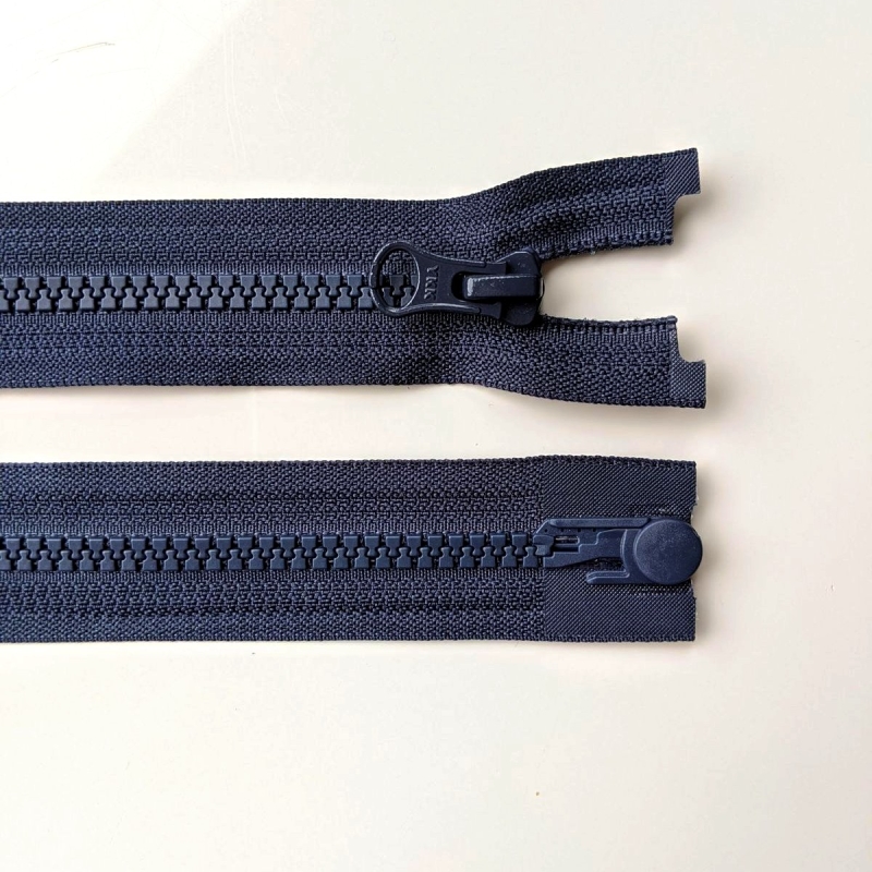 Click-TRAK plastic toothed zipper (6 mm) dark blue
