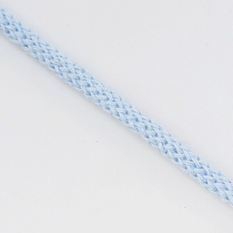 Cotton string light blue ( 5 mm)