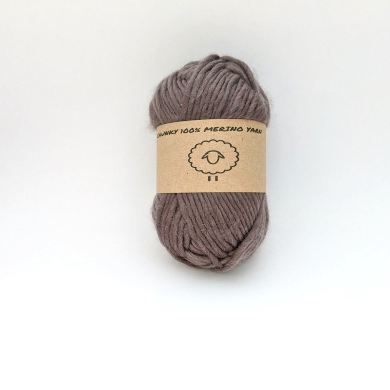 Merino wool gray-brown (chunky)