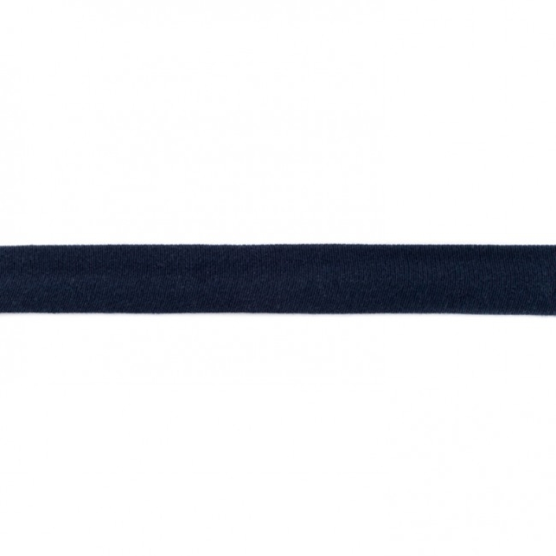 Jersey bias binding dark blue