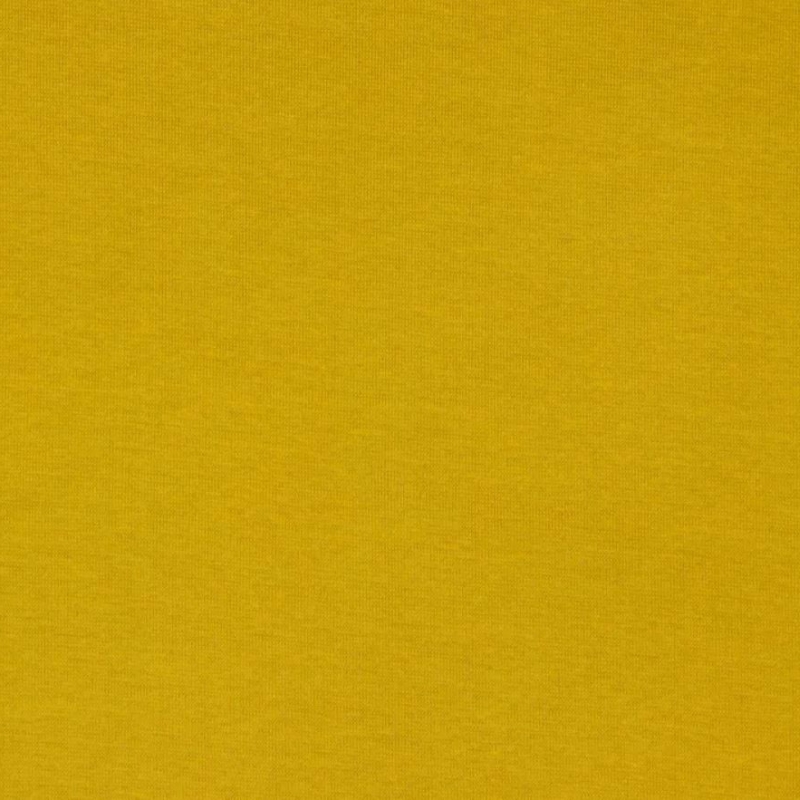 Cotton jersey ocher yellow (200g) GOTS